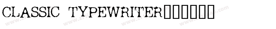 Classic Typewriter字体转换